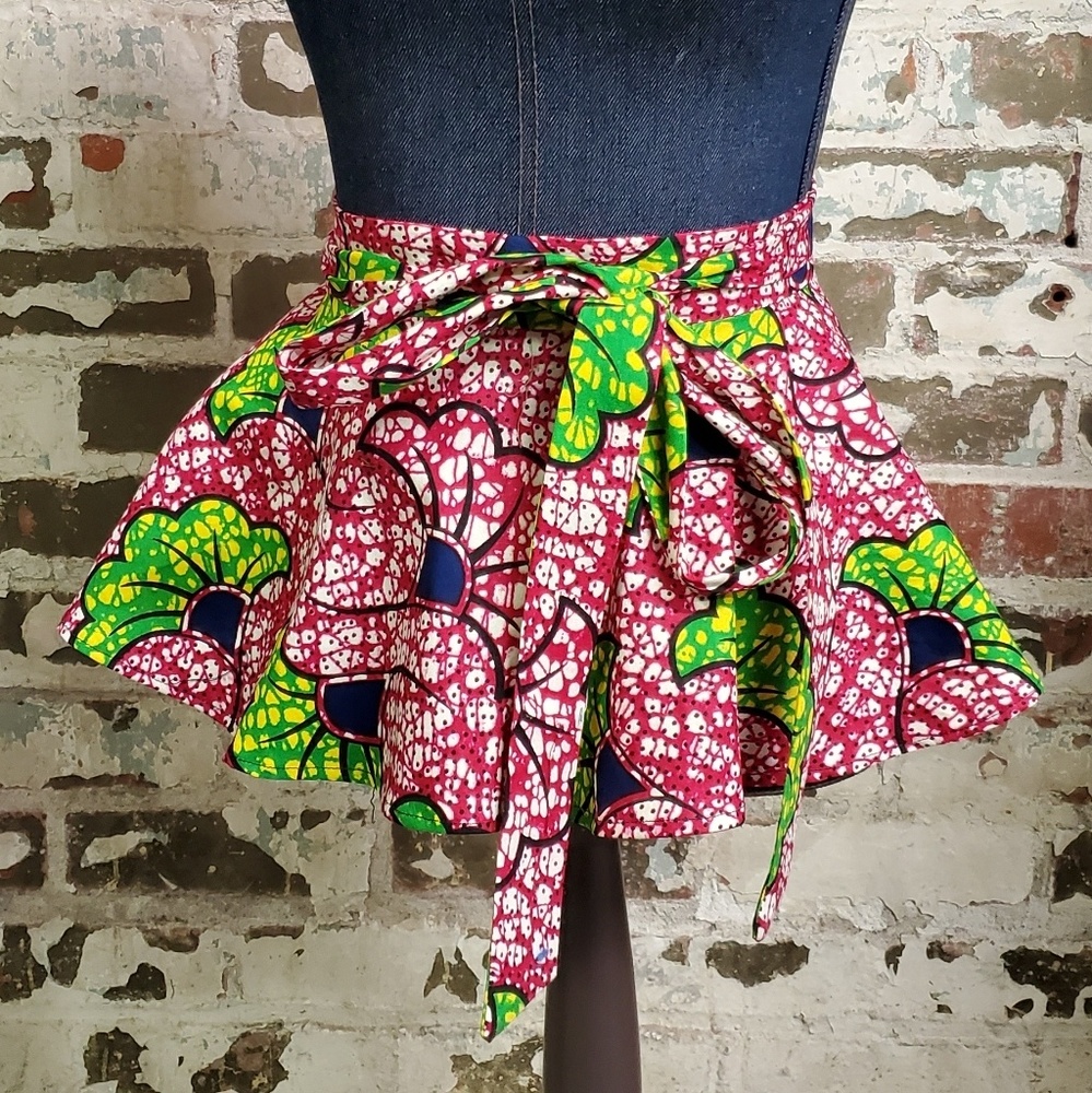 African Print Peplum Belt